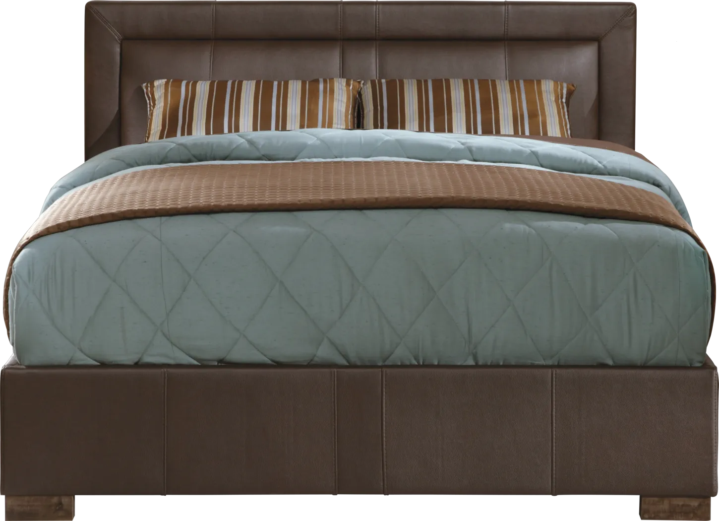 Villa View Brown 3 Pc Queen Bed - Thumbnail - Image 1