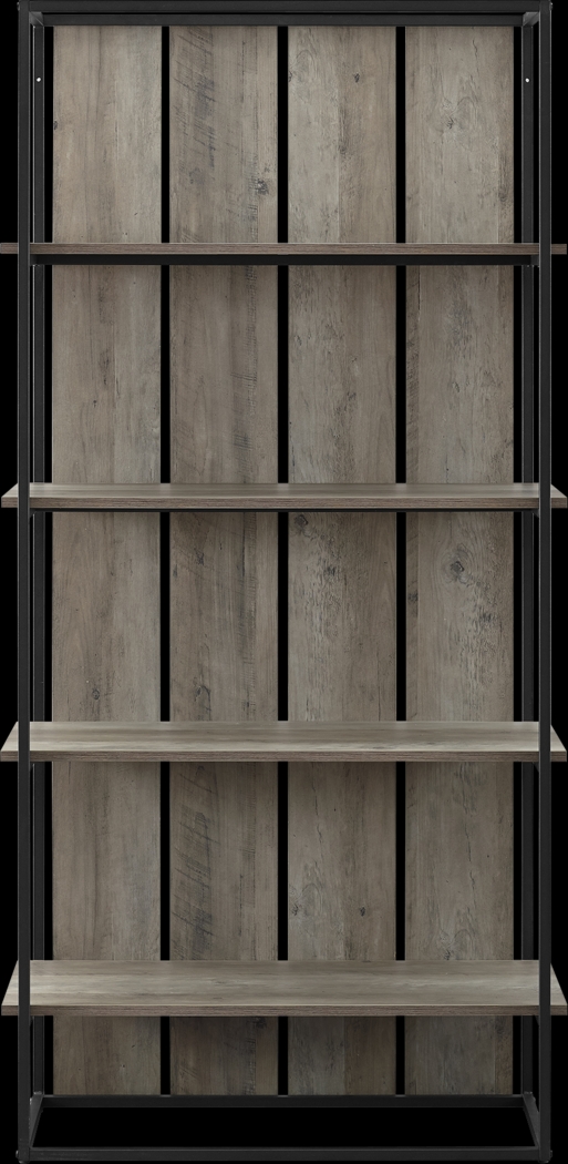 Villafane Gray Bookcase - Thumbnail - Image 3