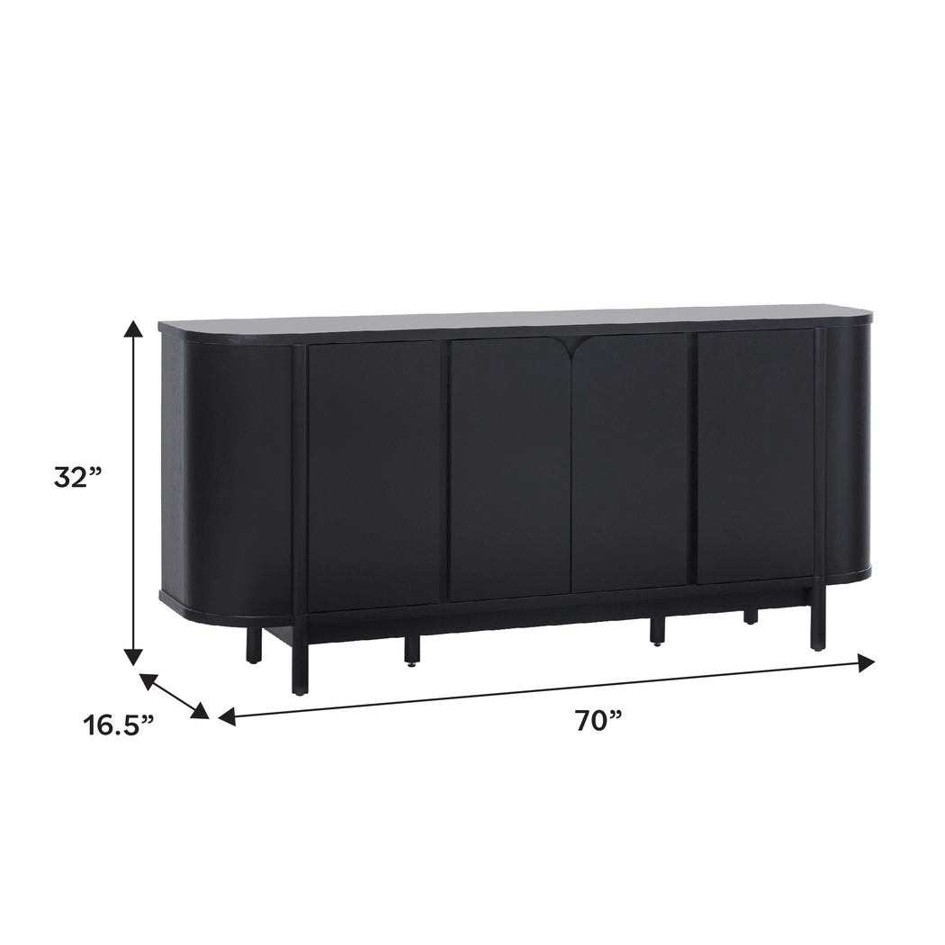 Villandrie Black Sideboard - Thumbnail - Image 6