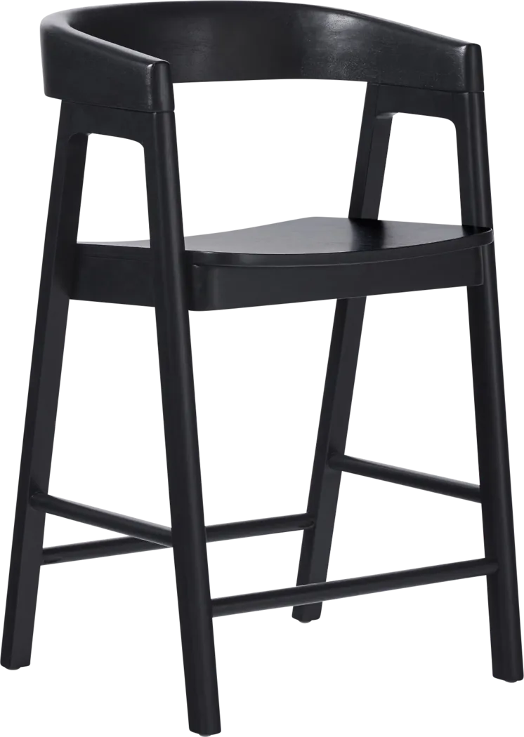 Villandrie I Black Counter Height Stool - Thumbnail - Image 1