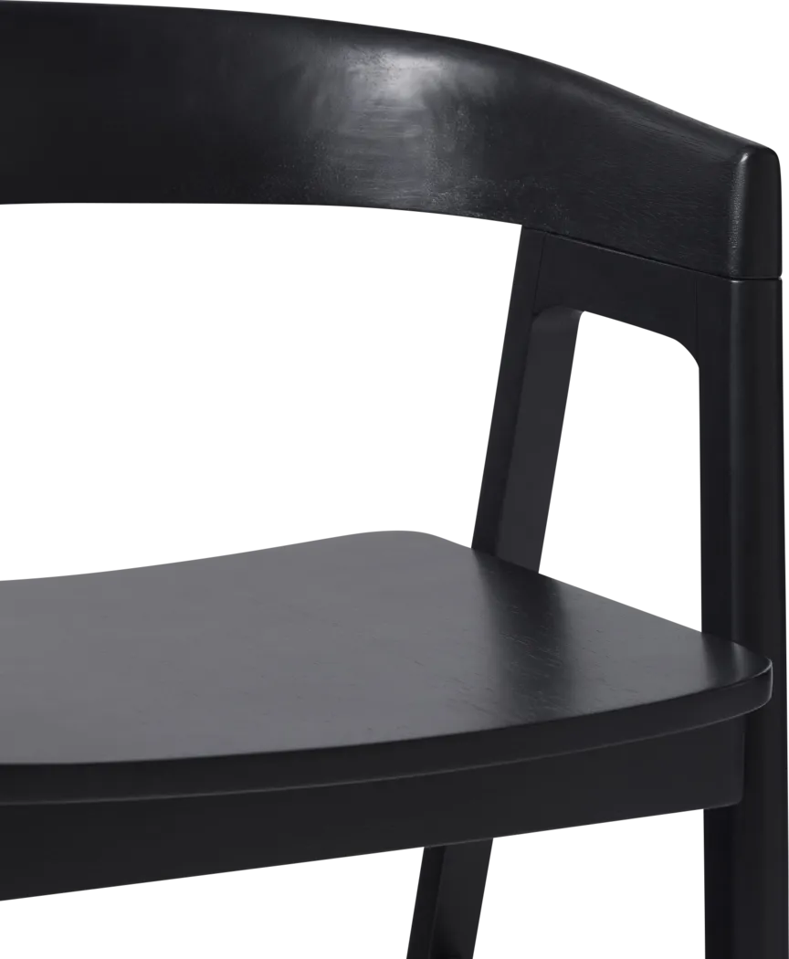 Villandrie I Black Dining Chair, Set of 2 - Thumbnail - Image 5