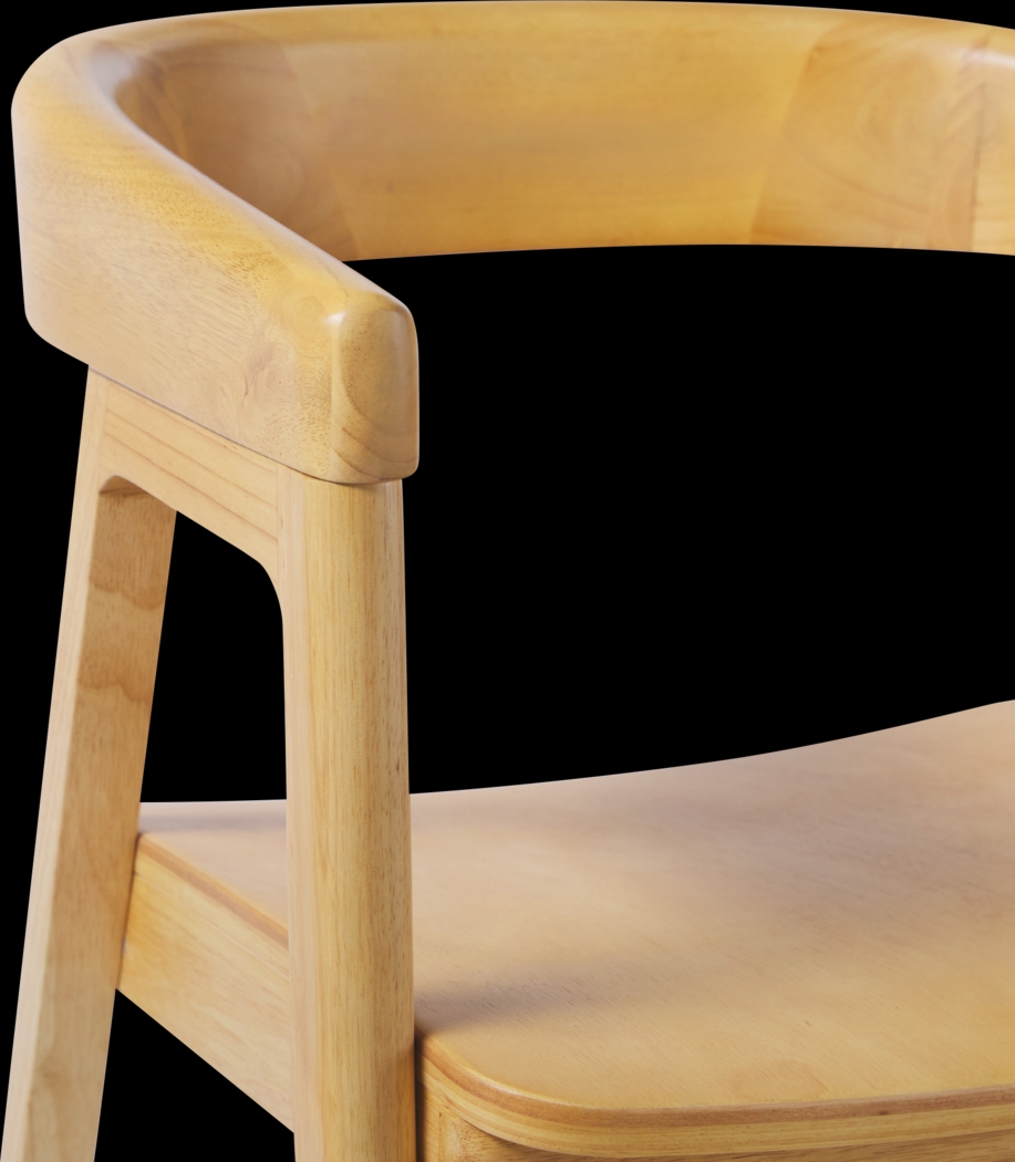 Villandrie I Natural Dining Chair, Set of 2 - Thumbnail - Image 5