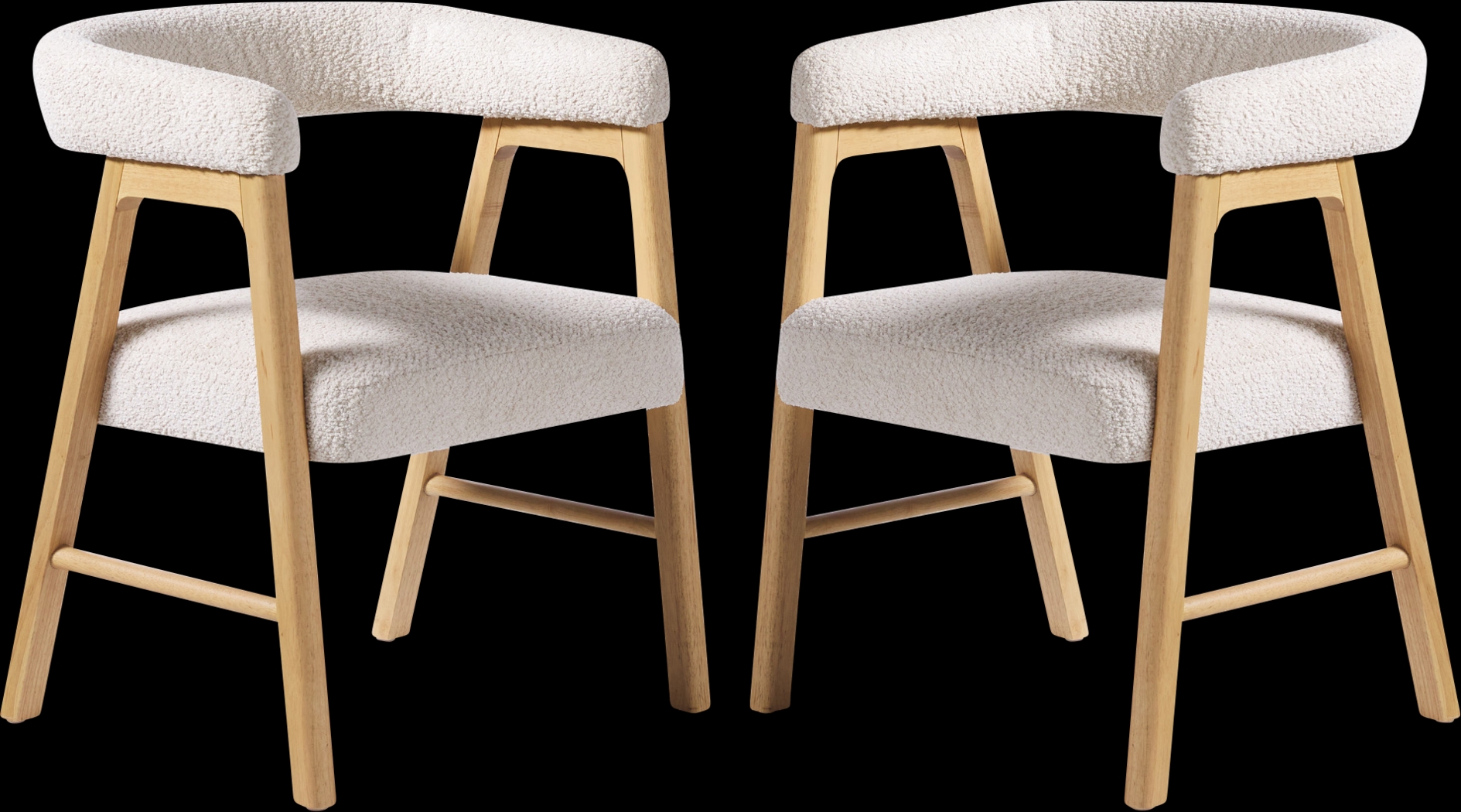 Villandrie II Ivory Dining Chair, Set of 2 - Thumbnail - Image 4