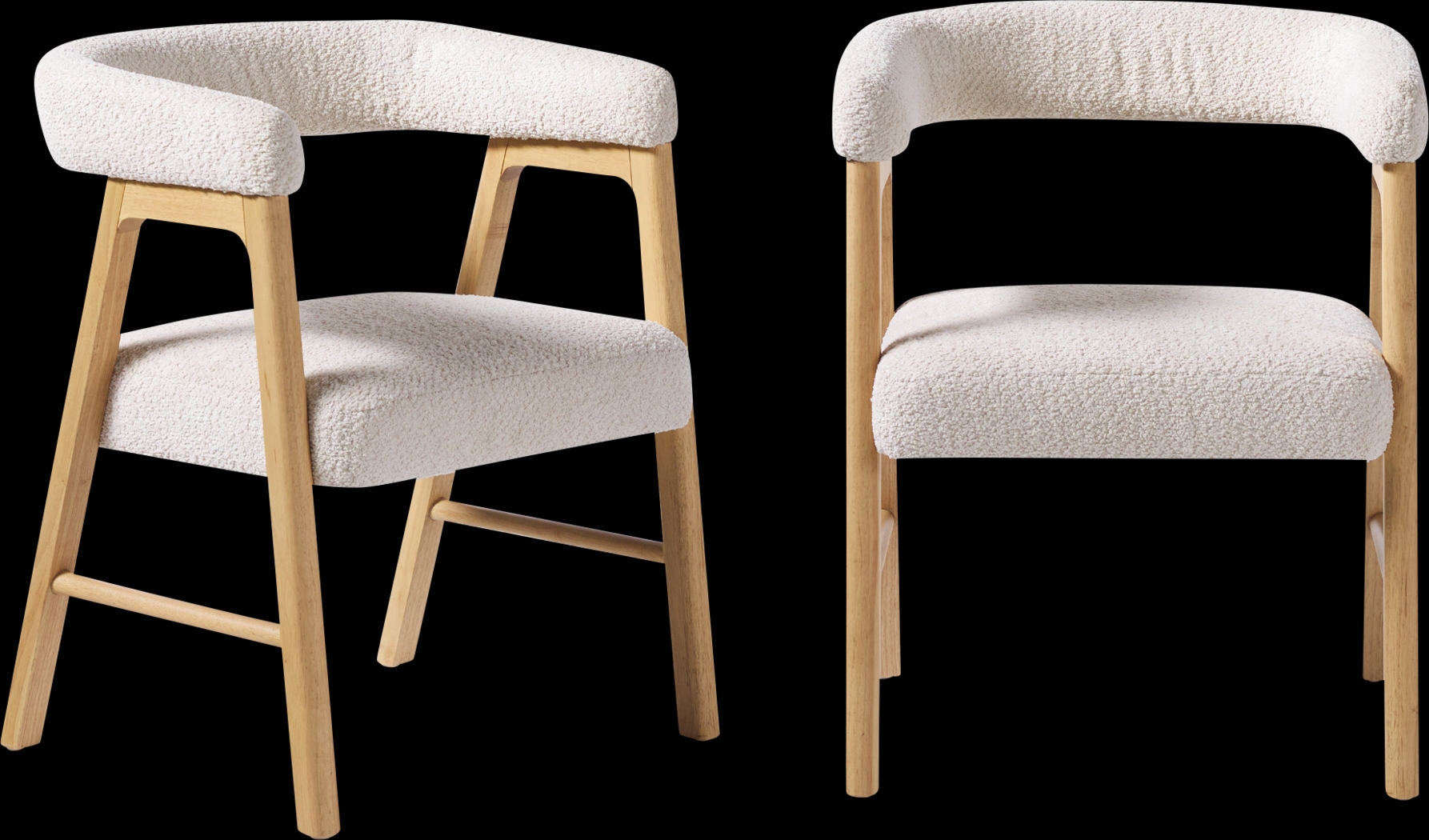 Villandrie II Ivory Dining Chair, Set of 2 - Thumbnail - Image 1