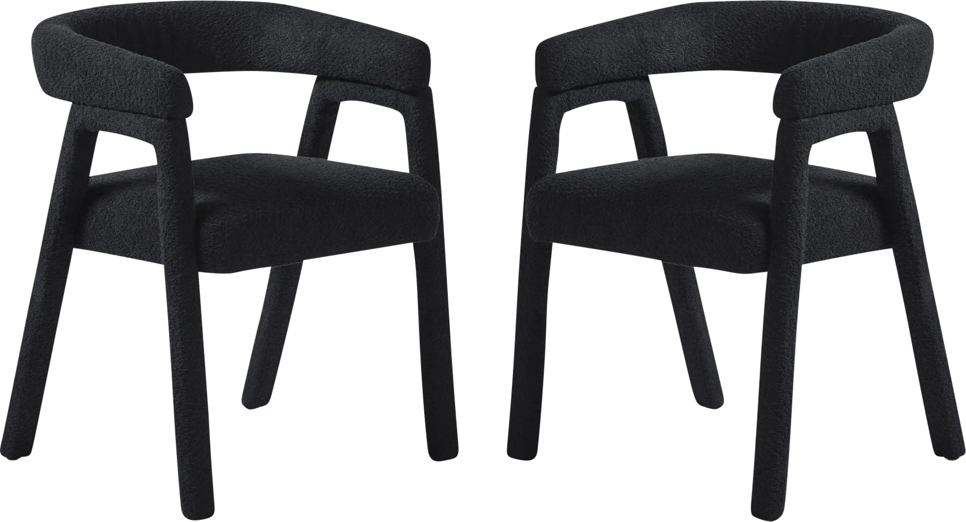 Villandrie III Black Dining Chair, Set of 2 - Thumbnail - Image 4
