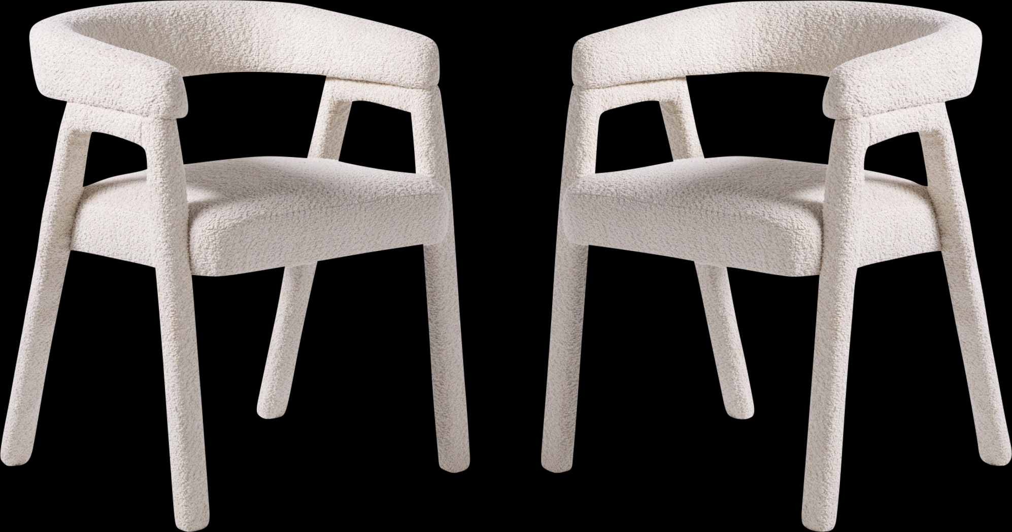 Villandrie III Ivory Dining Chair, Set of 2 - Thumbnail - Image 4