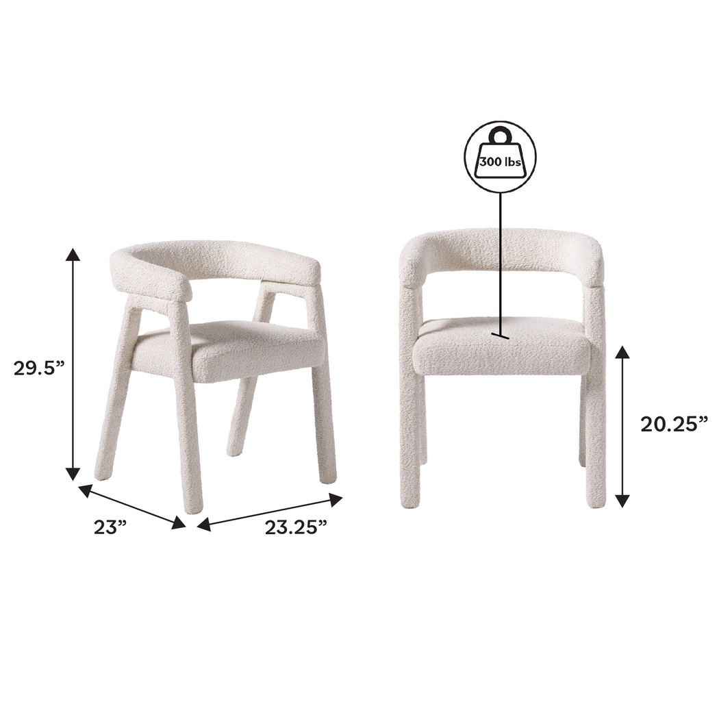Villandrie III Ivory Dining Chair, Set of 2 - Thumbnail - Image 6