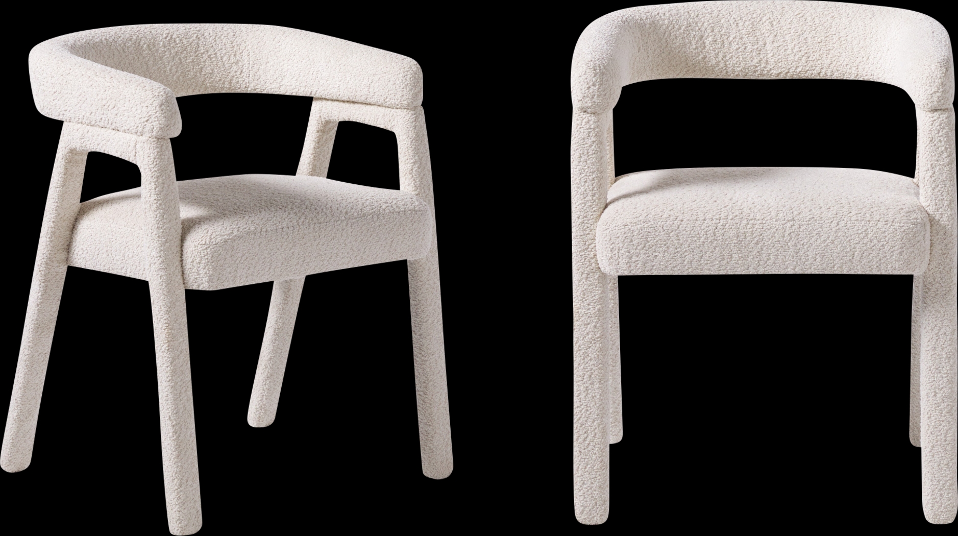 Villandrie III Ivory Dining Chair, Set of 2 - Thumbnail - Image 1