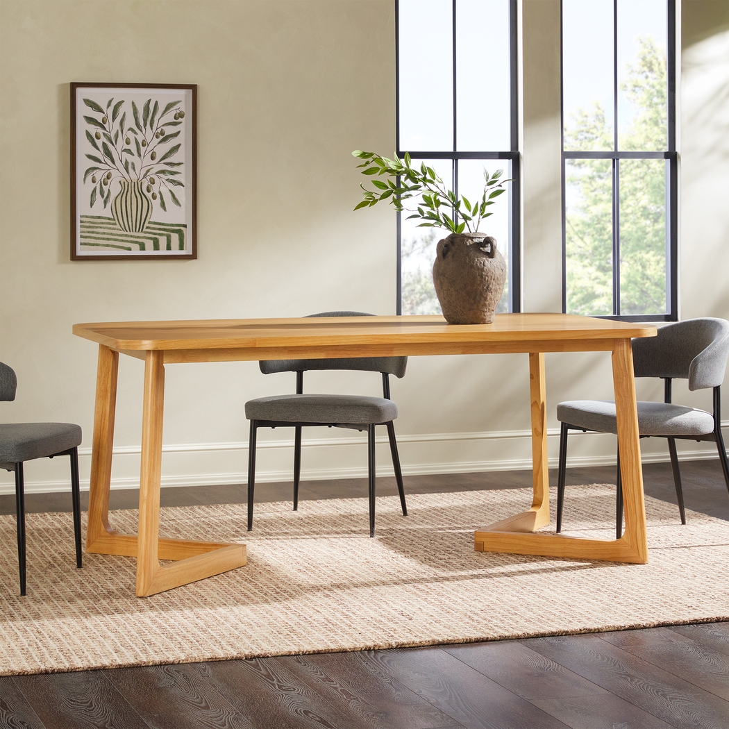 Villandrie Natural Dining Table - Thumbnail - Image 2