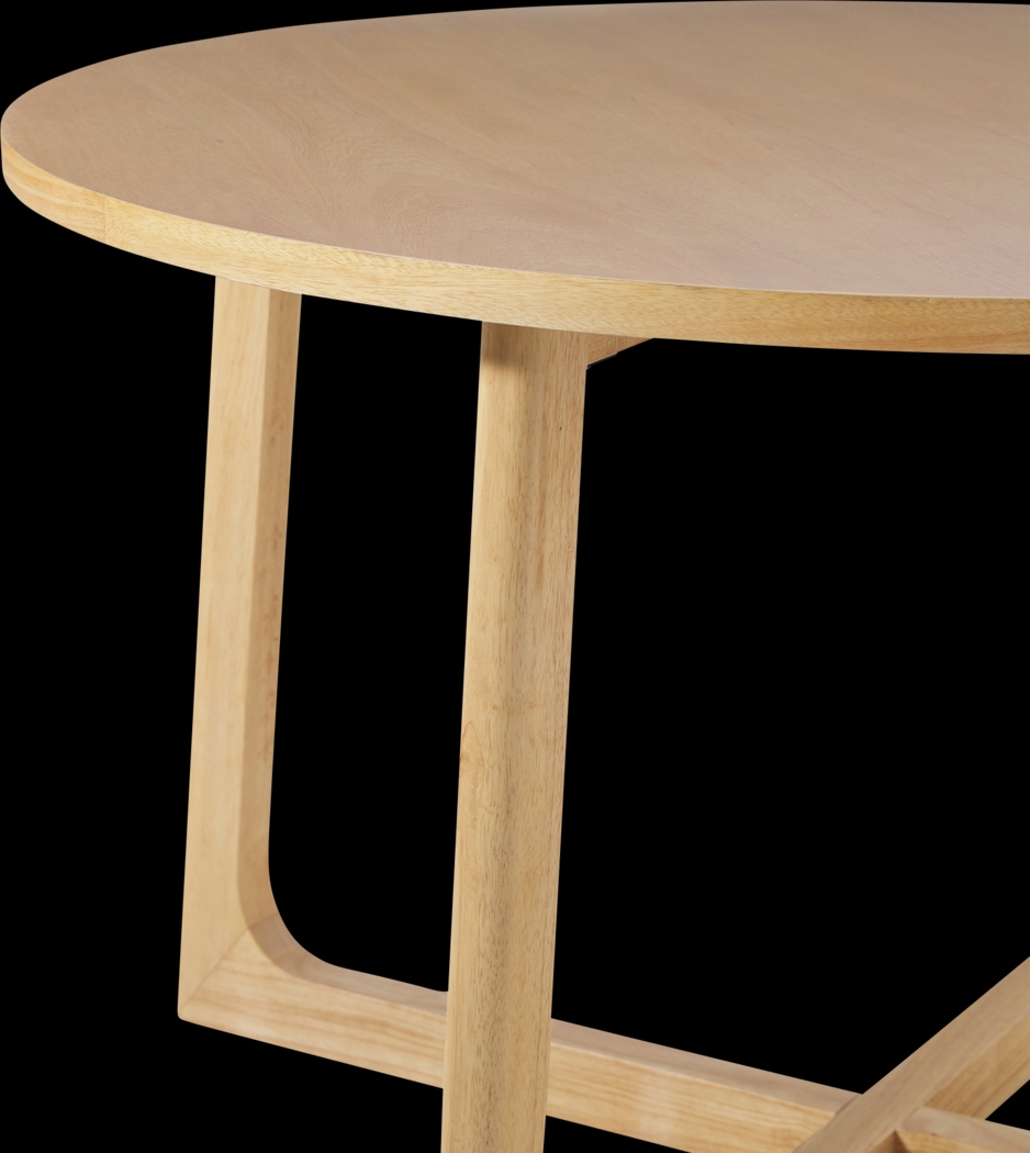 Villandrie Natural Round Dining Table - Thumbnail - Image 5