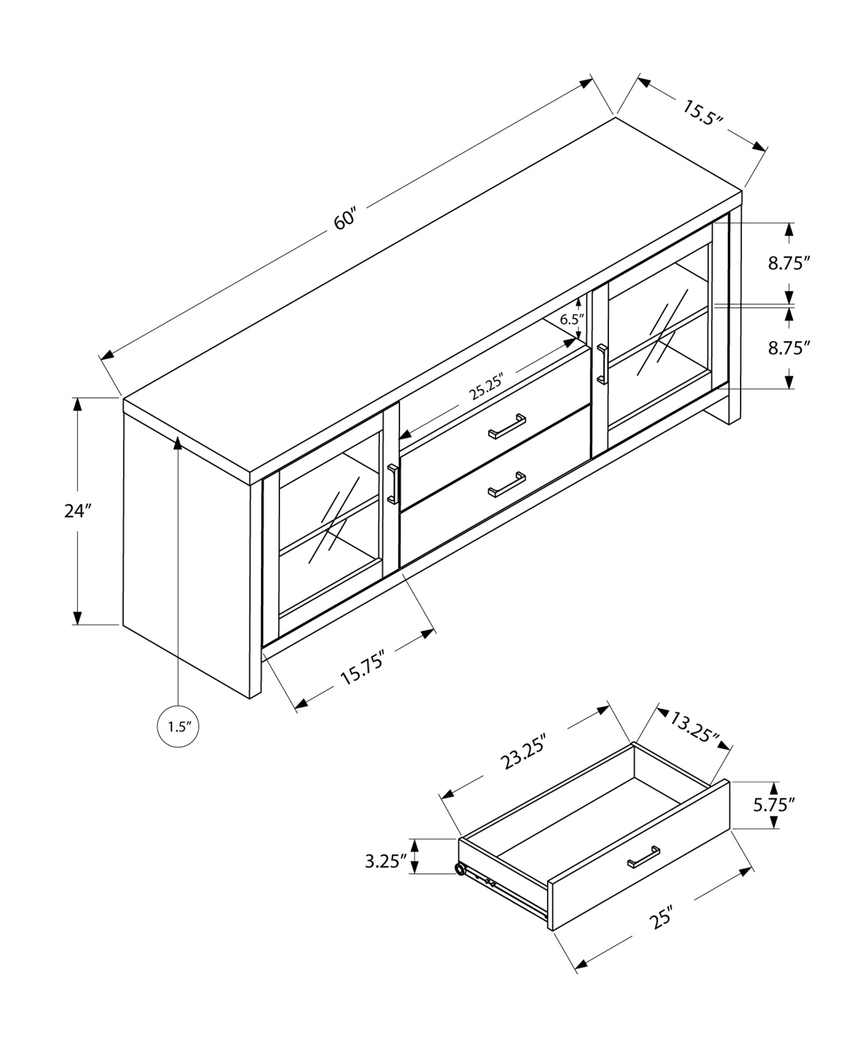 Villard Cherry 60 in. Console - Thumbnail - Image 2