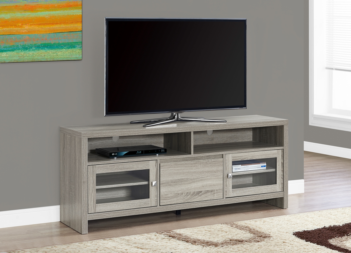 Villard Taupe 60 in. Console - Thumbnail - Image 3