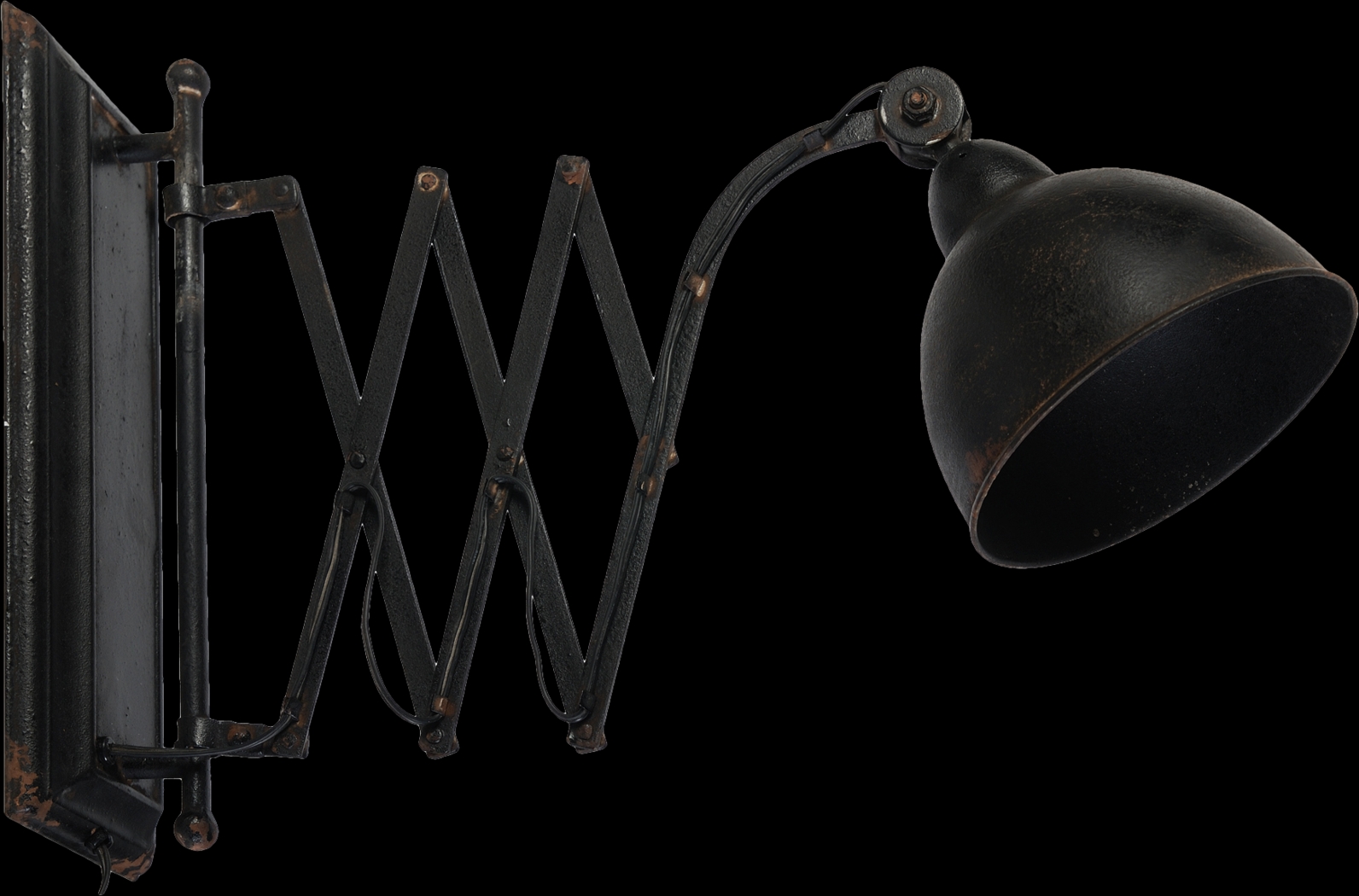 Villarreal Post Black Sconce - Thumbnail - Image 1