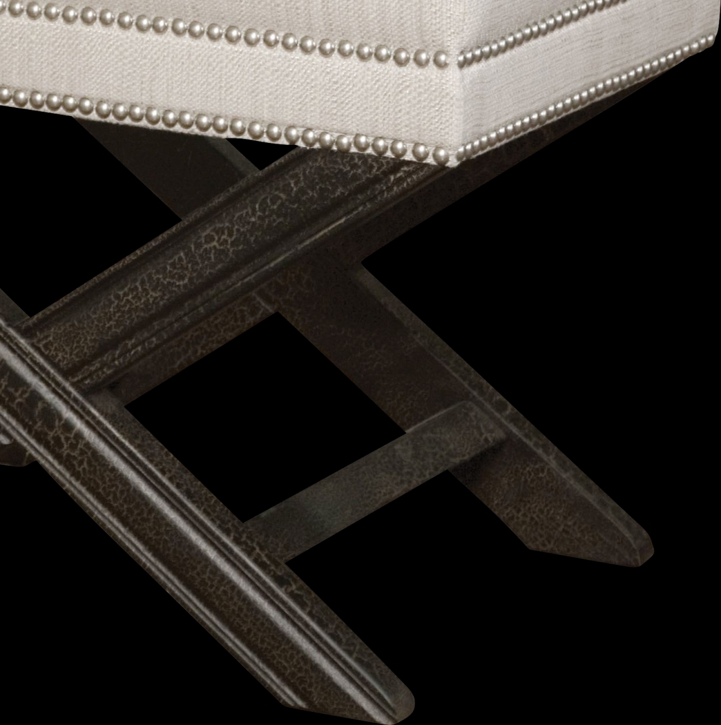 Villaview Beige Accent Bench - Thumbnail - Image 2