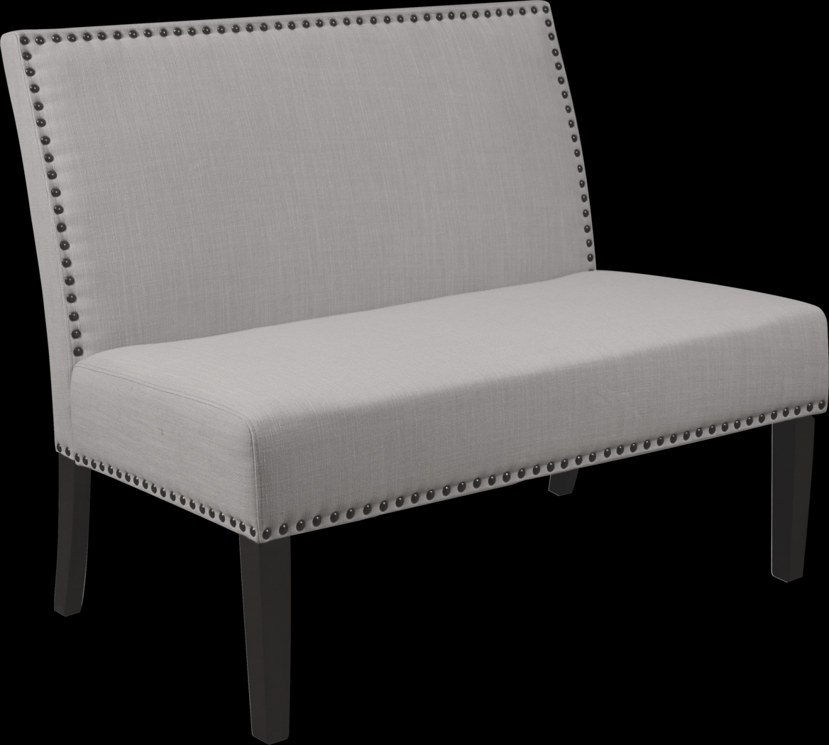 Vina Gray Banquette - Thumbnail - Image 1