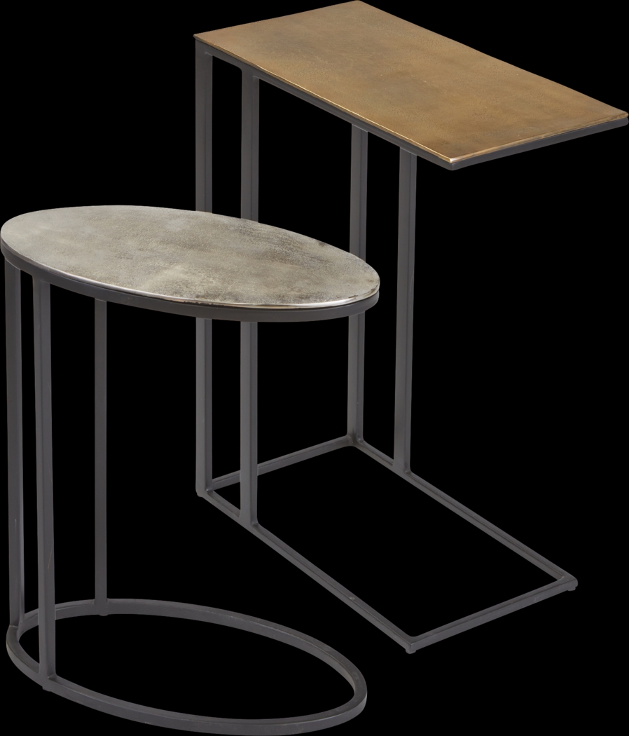 Vinasco Gold Set of 2 Nesting Tables - Thumbnail - Image 1