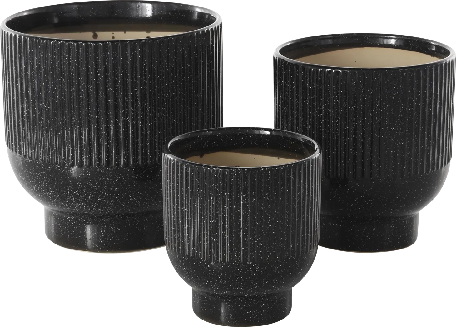 Vinecast Black Planter, Set of 3 - Thumbnail - Image 4