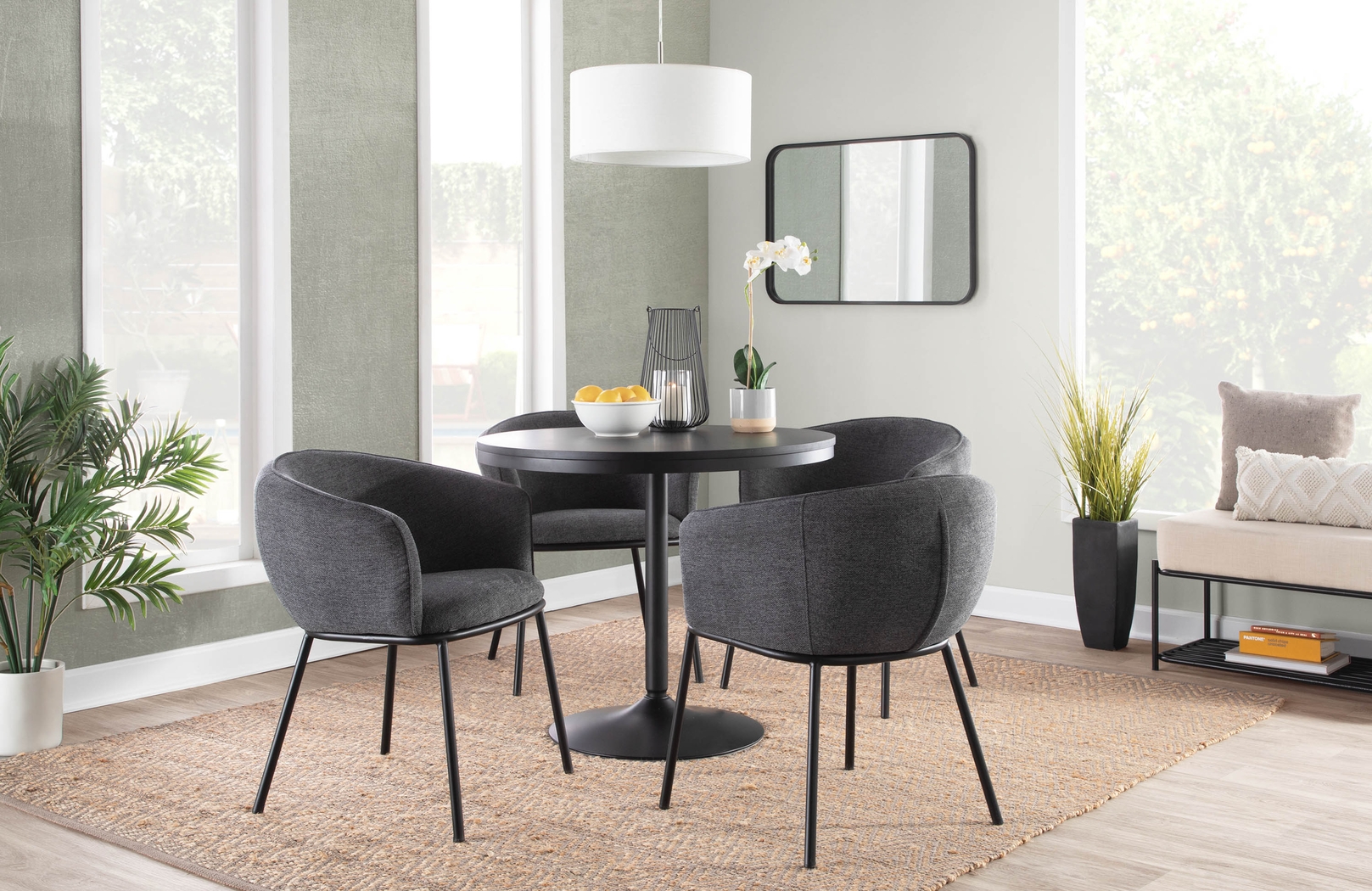 Vinevale Charcoal Side Chair - Thumbnail - Image 8