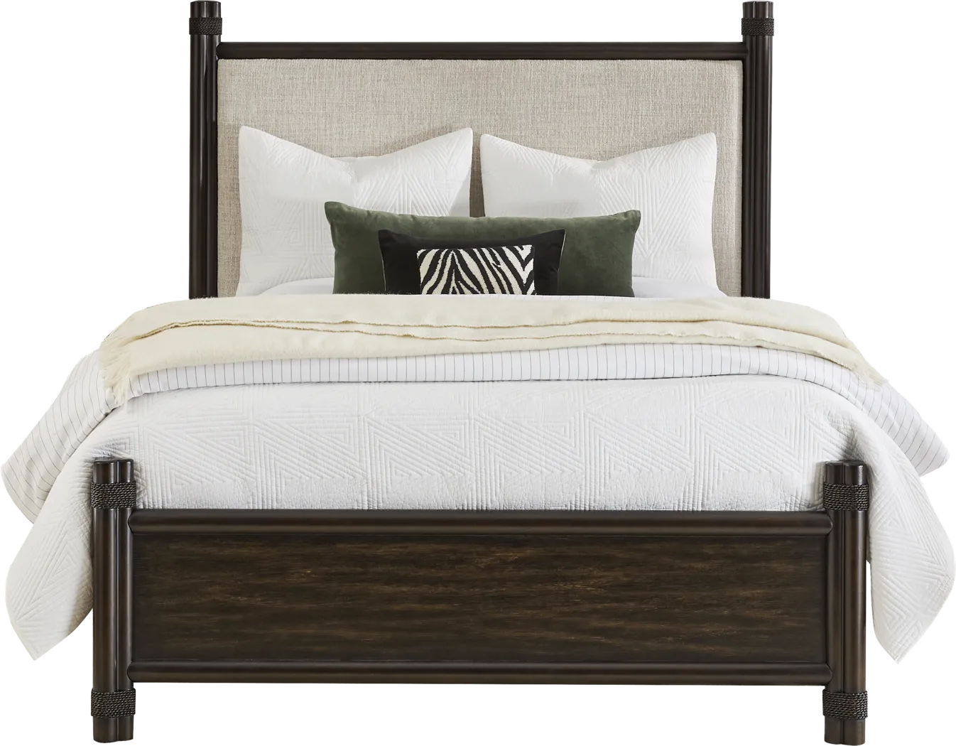 Vineyard Estates Brown 7 Pc King Upholstered Bedroom - Thumbnail - Image 2