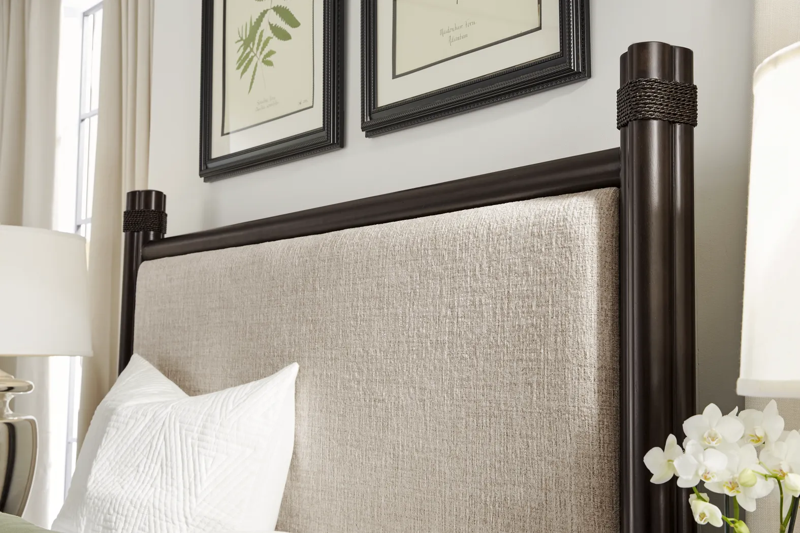 Vineyard Estates Brown 3 Pc Queen Upholstered Bed - Thumbnail - Image 3