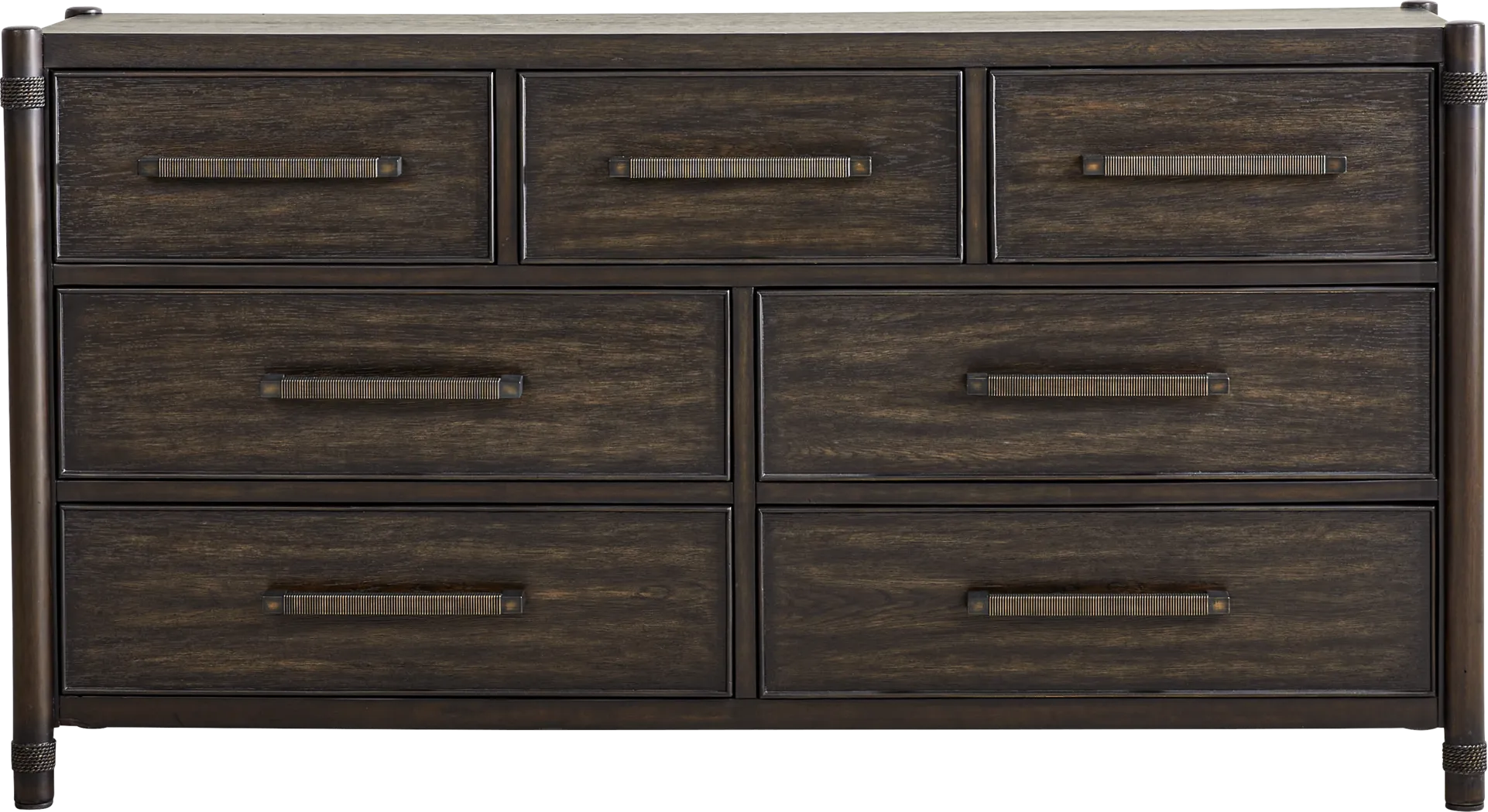 Vineyard Estates Brown 7 Pc King Upholstered Bedroom - Thumbnail - Image 6