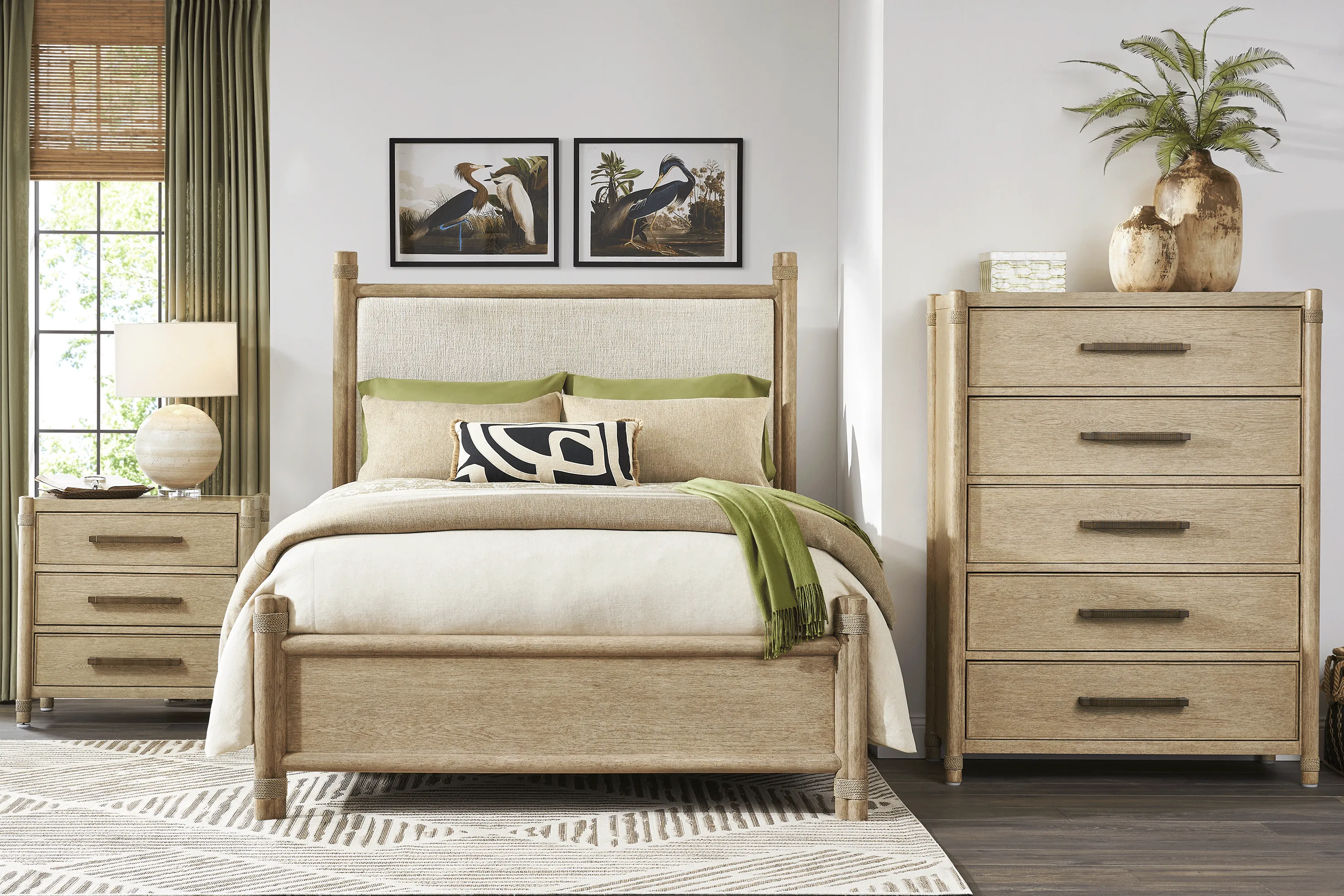 Vineyard Estates Natural 5 Pc King Upholstered Bedroom - Thumbnail - Image 1