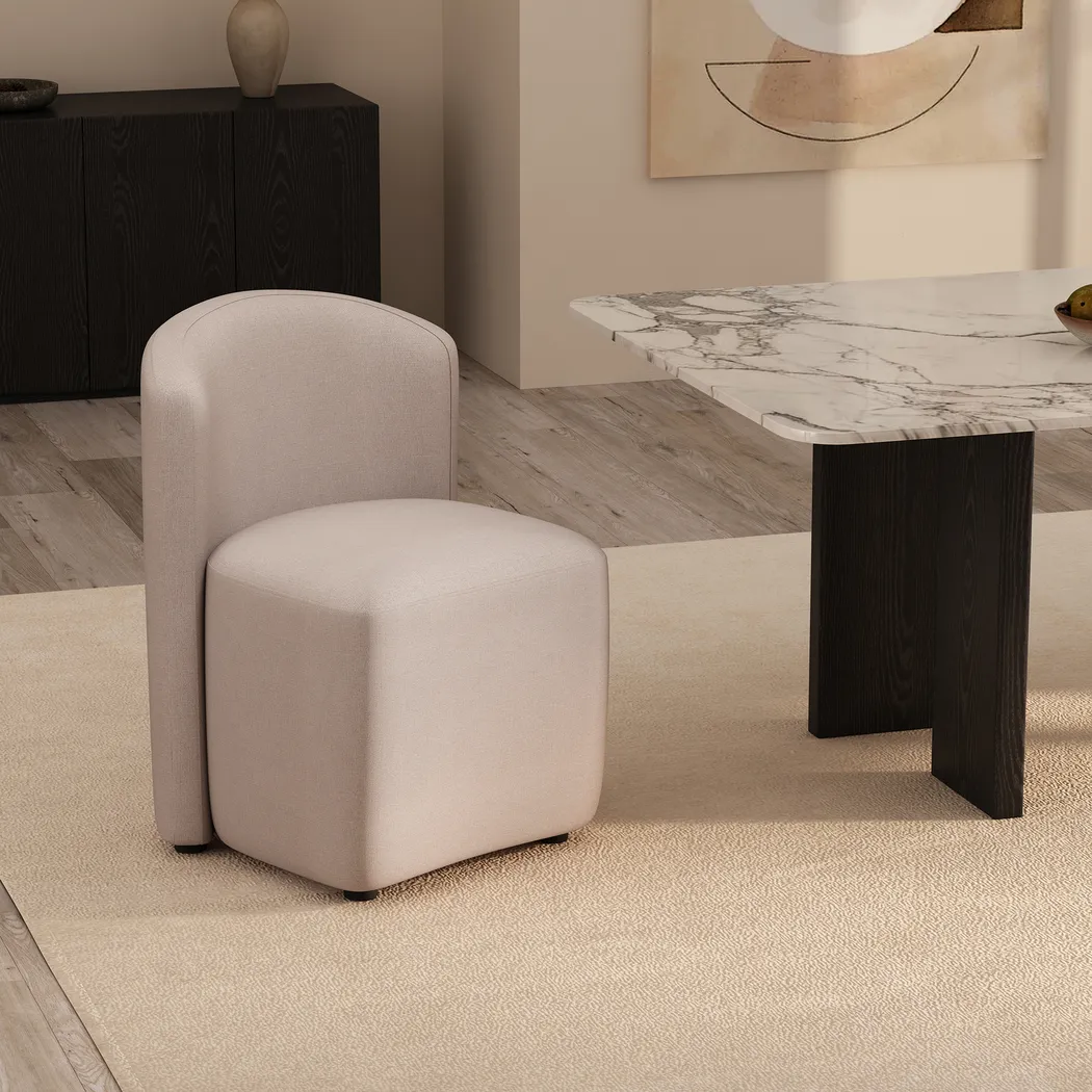 Vingia Brown Side Chair - Thumbnail - Image 2