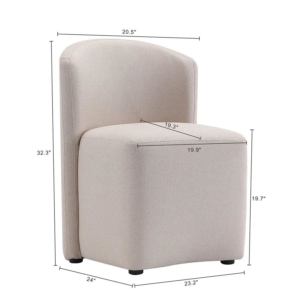 Vingia Brown Side Chair - Thumbnail - Image 4