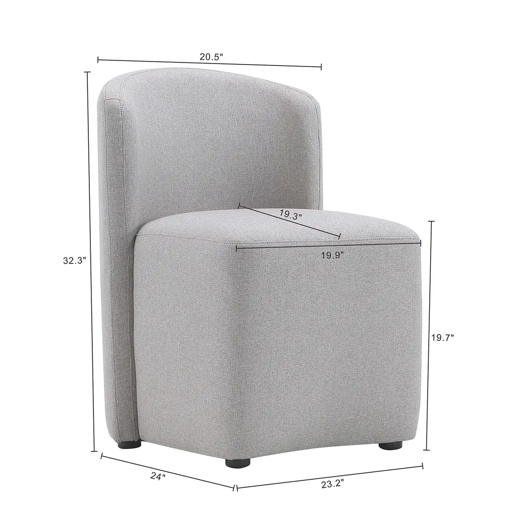 Vingia Gray Side Chair - Thumbnail - Image 6