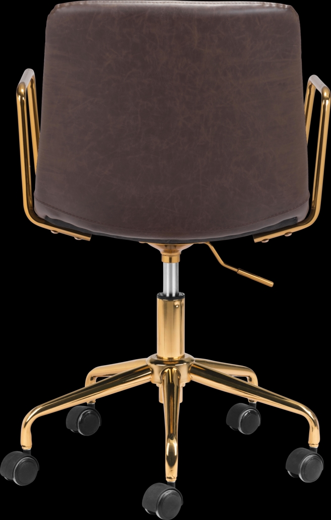 Vinicolla Brown Office Chair - Thumbnail - Image 4