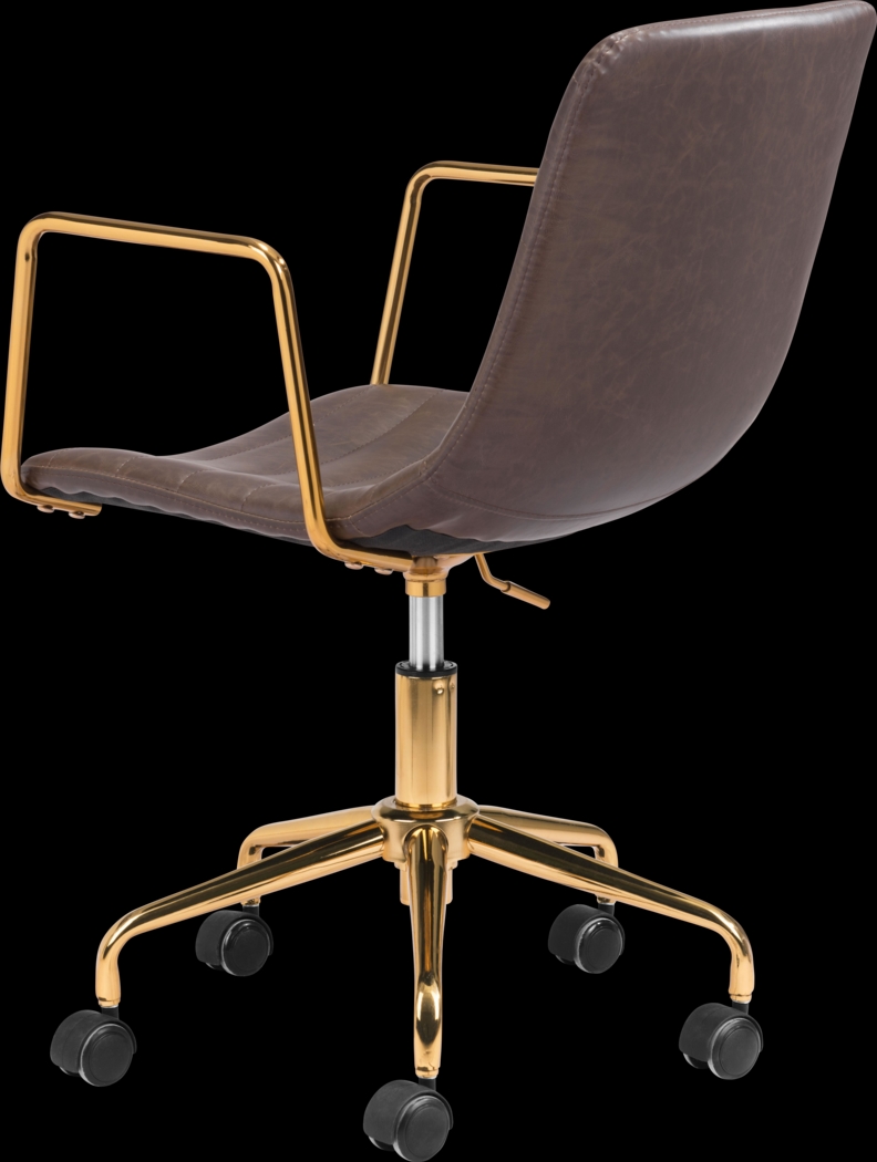 Vinicolla Brown Office Chair - Thumbnail - Image 5