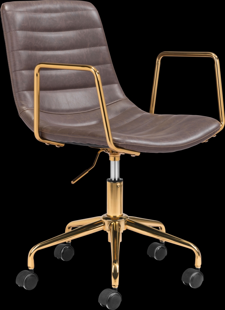 Vinicolla Brown Office Chair - Thumbnail - Image 1