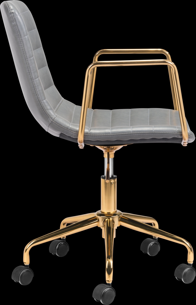 Vinicolla Gray Office Chair - Thumbnail - Image 2