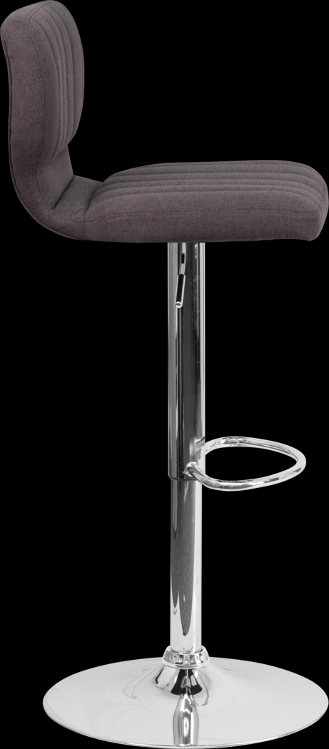 Vinnie Charcoal Adjustable Swivel Barstool - Thumbnail - Image 2
