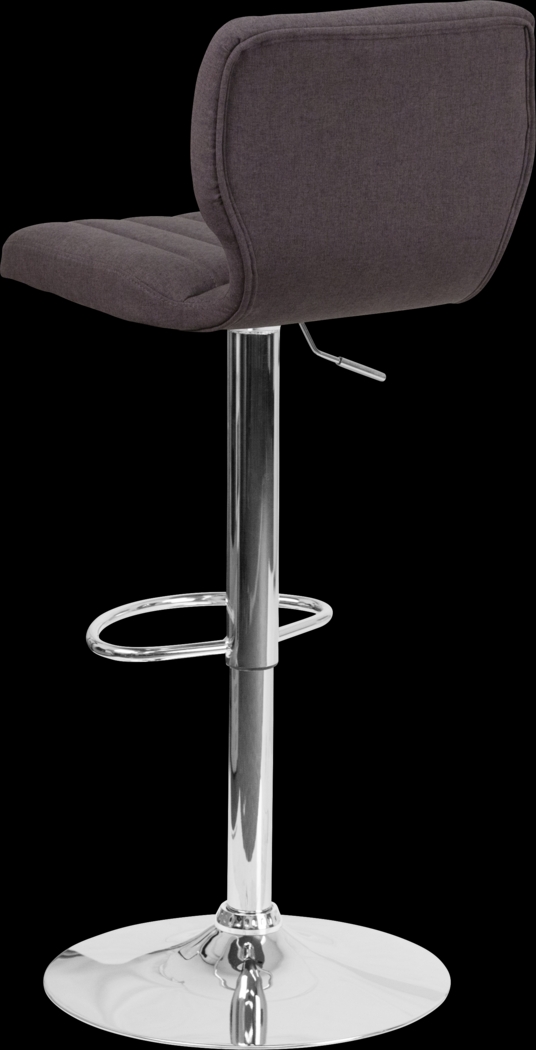 Vinnie Charcoal Adjustable Swivel Barstool - Thumbnail - Image 3
