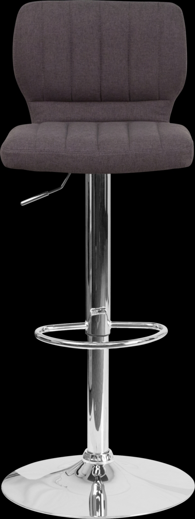 Vinnie Charcoal Adjustable Swivel Barstool - Thumbnail - Image 4