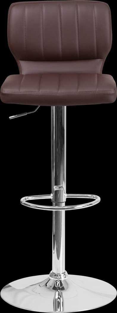Vinnie Chocolate Adjustable Swivel Barstool - Thumbnail - Image 4