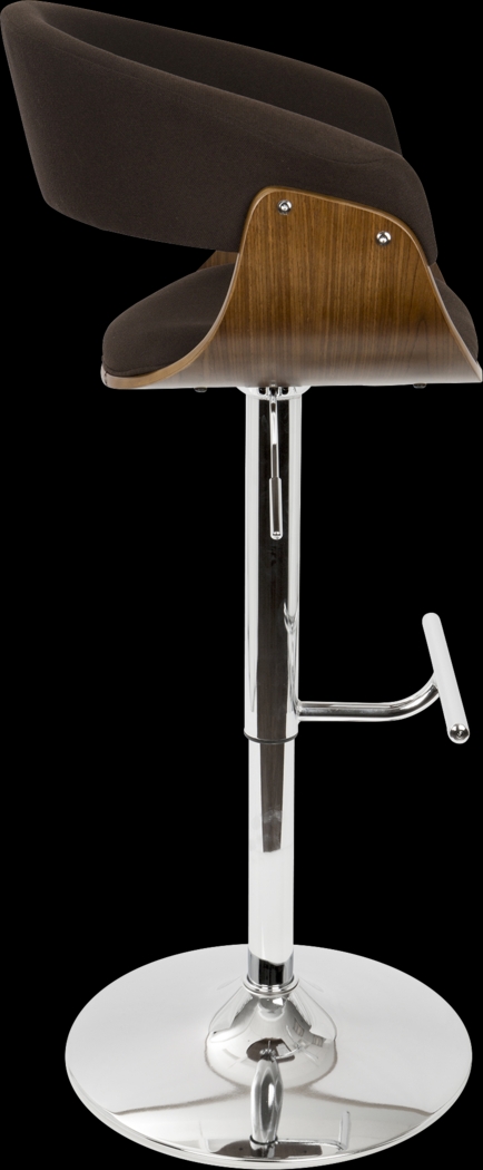 Vintage Mod Espresso Adjustable Barstool - Thumbnail - Image 2