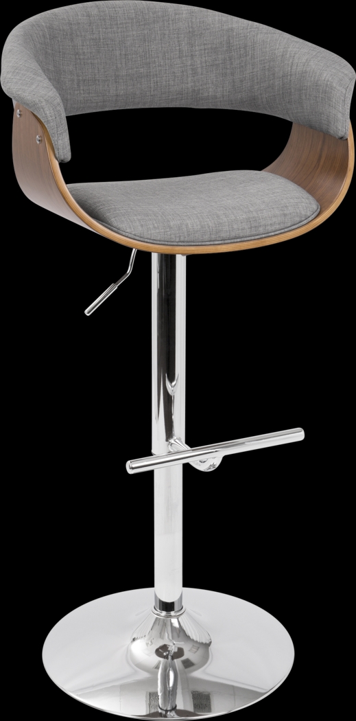 Vintage Mod Gray Adjustable Barstool - Thumbnail - Image 1