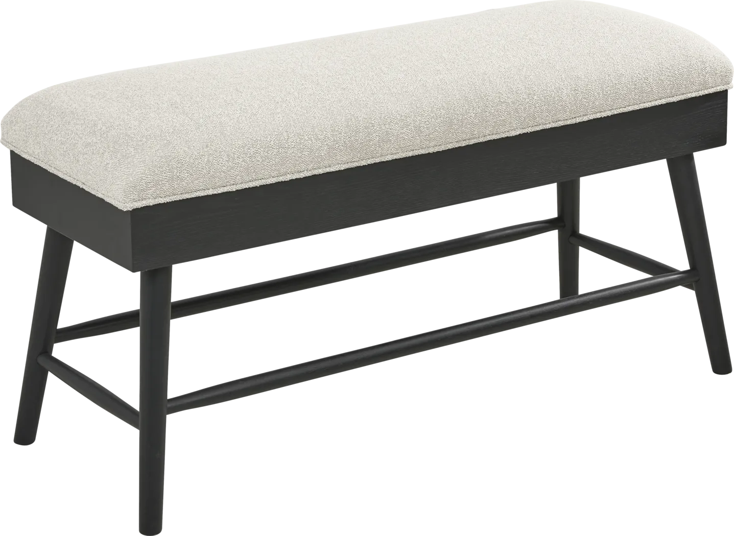 Viola Black Counter Height Storage Bench - Thumbnail - Image 1