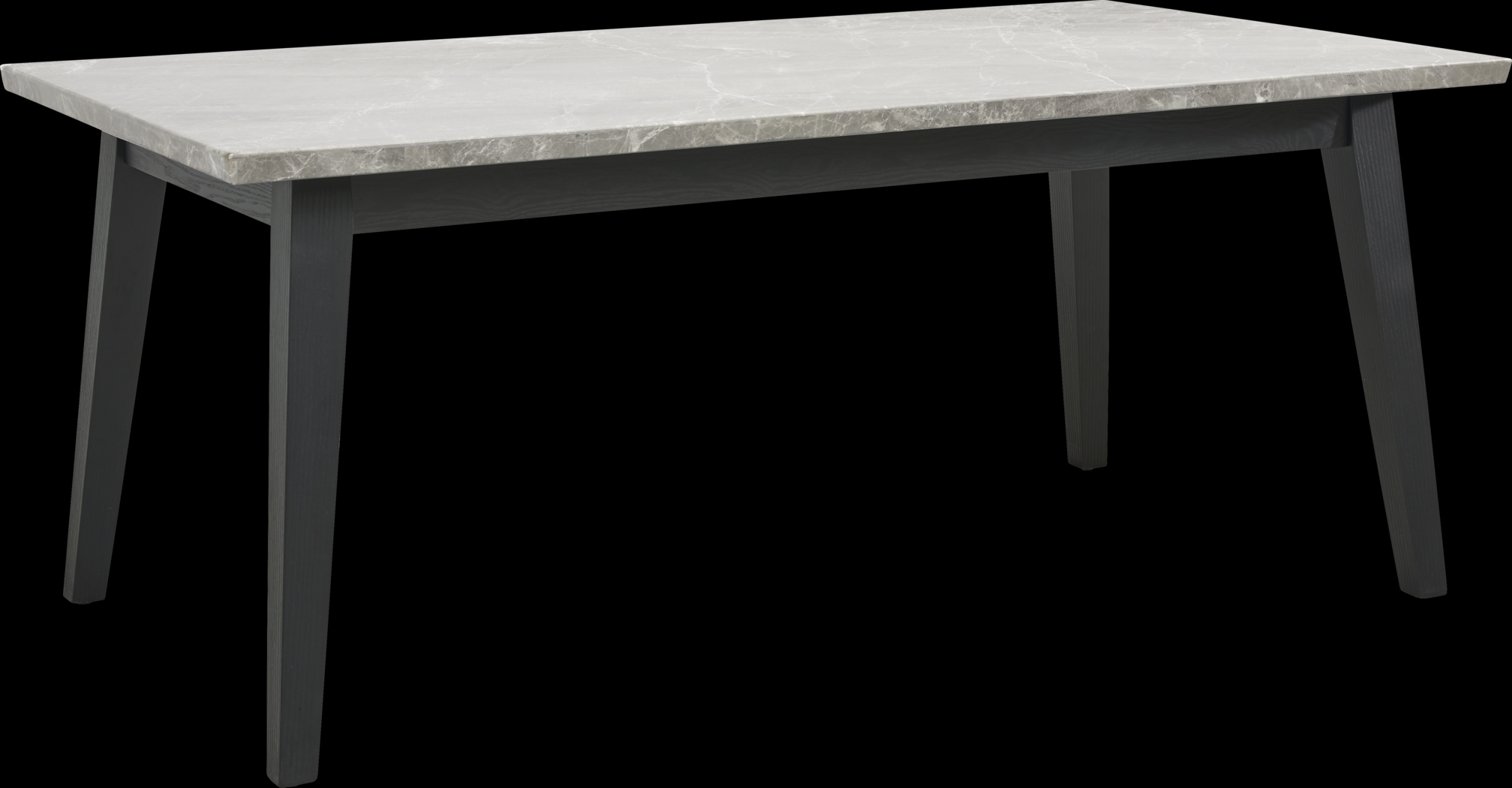 Viola Black 5 Pc Marble Top Dining Room - Thumbnail - Image 2