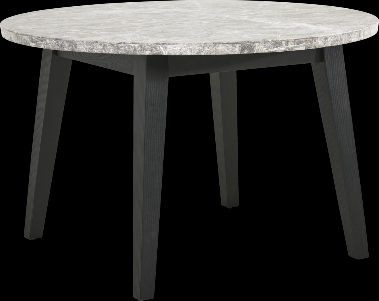 Viola Black Round Marble Top Dining Table - Thumbnail - Image 1