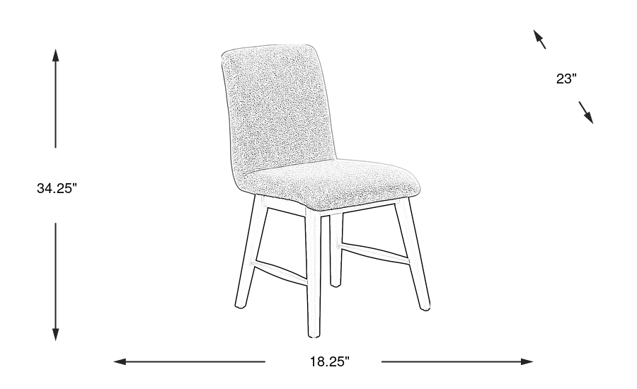 Dimension Image. Please refer to the Dimension Tab on this page for dimension details.