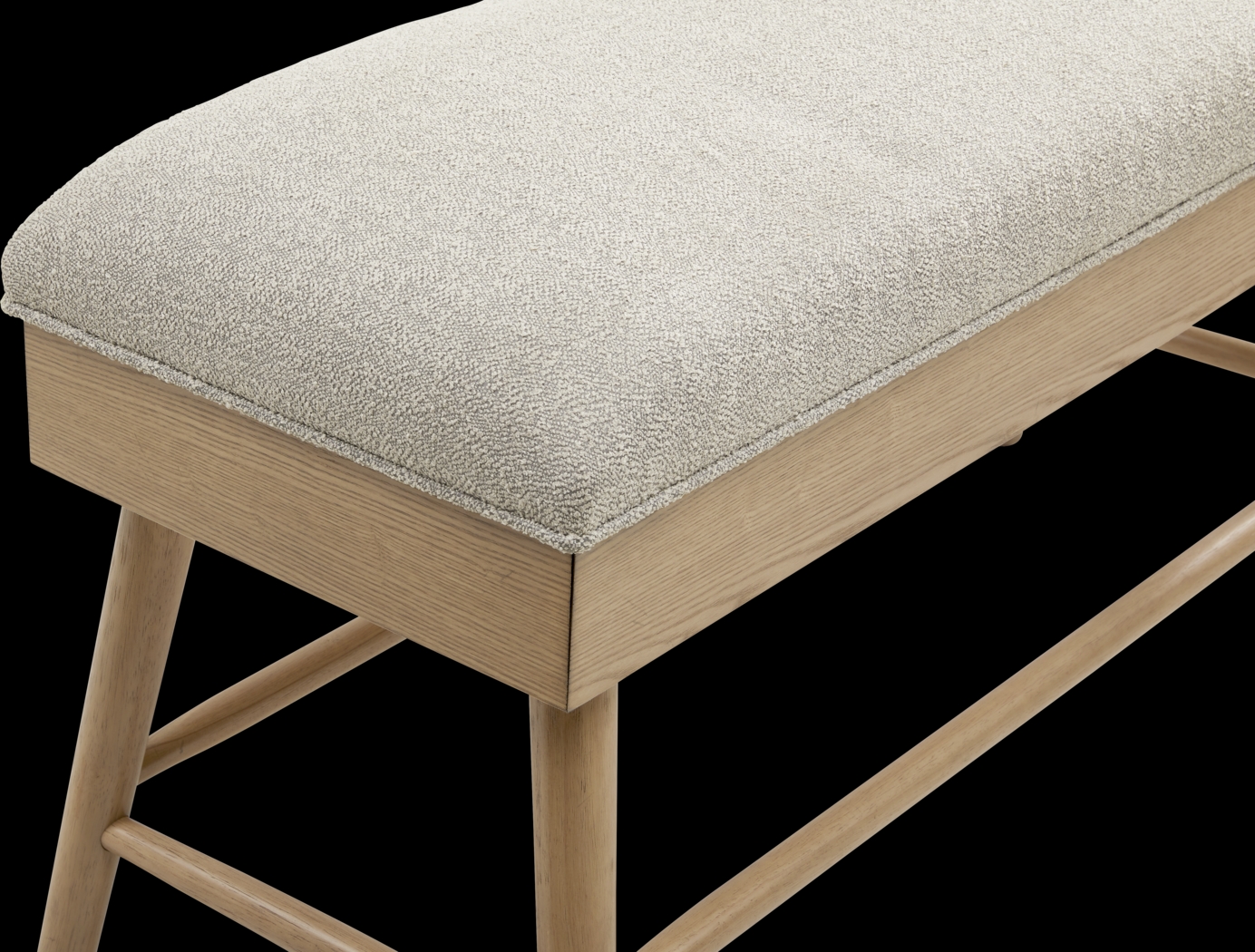 Viola Natural Counter Height Storage Bench - Thumbnail - Image 2