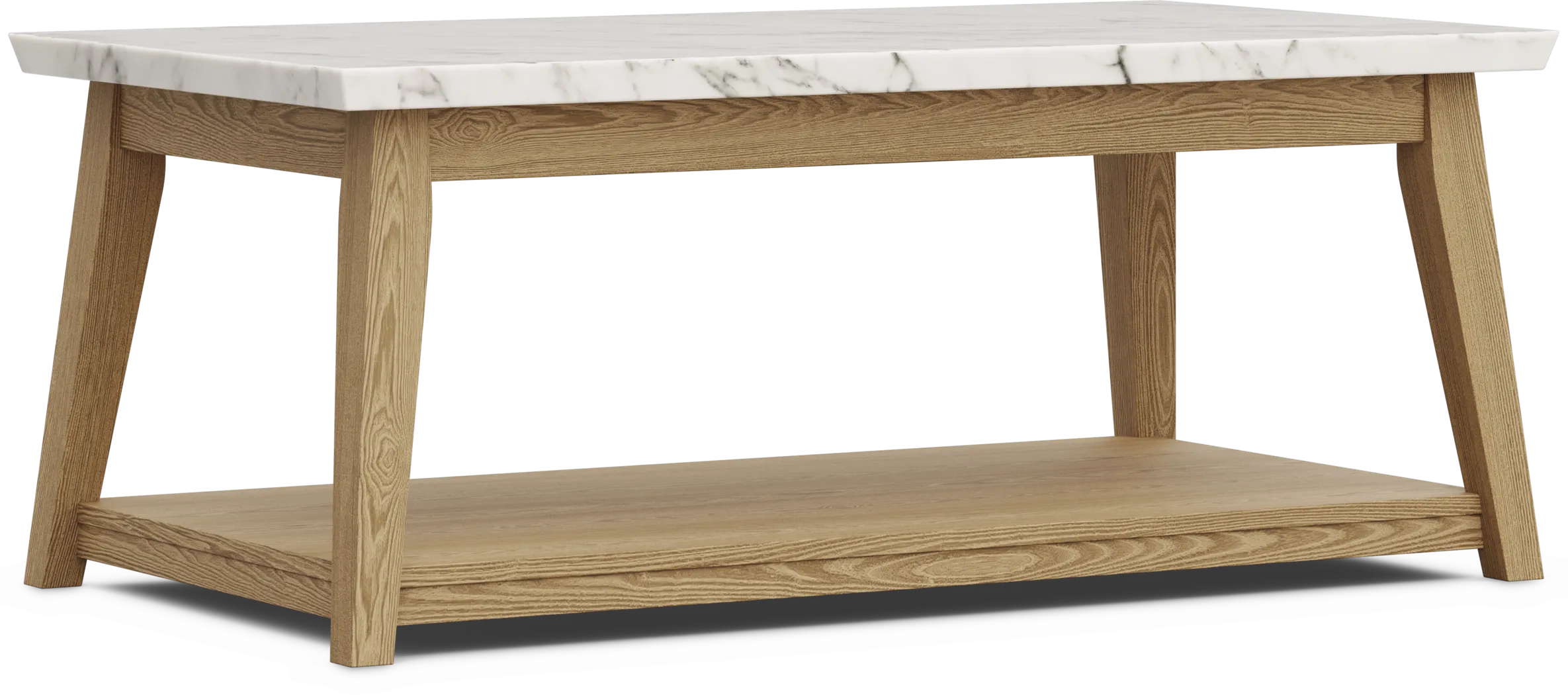 Viola Natural Marble Top Cocktail Table - Image 1