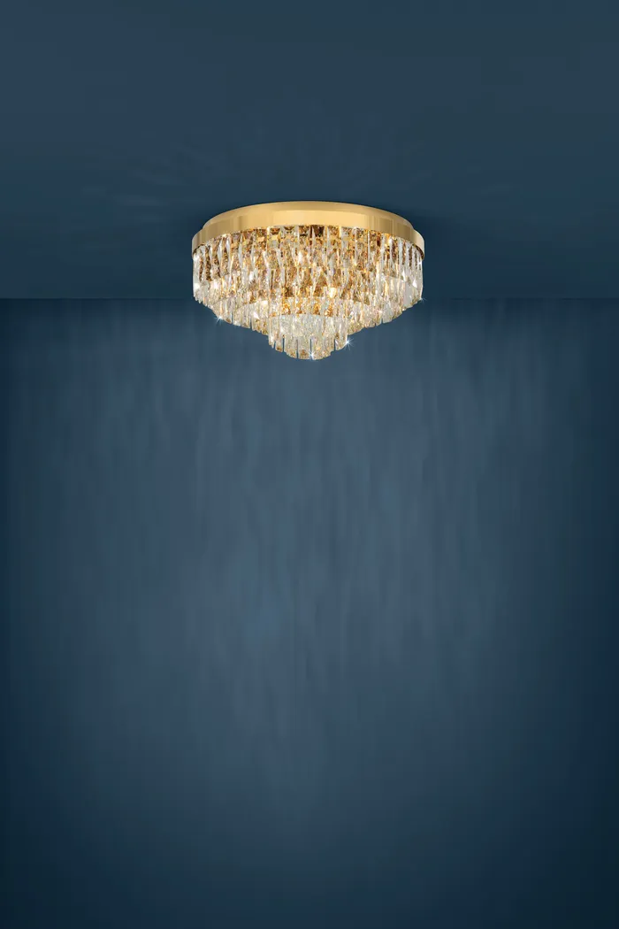 Virgil Sea Gold Flush Mount - Thumbnail - Image 2