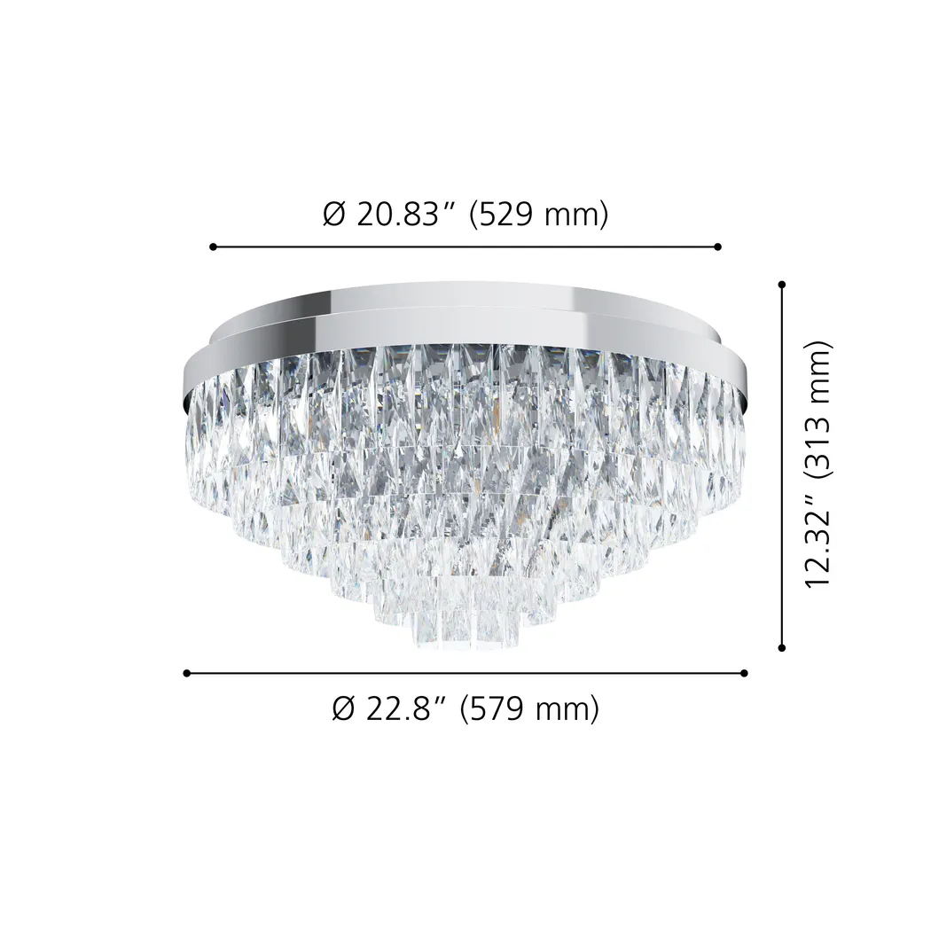 Virgil Sea Silver Flush Mount - Thumbnail - Image 3