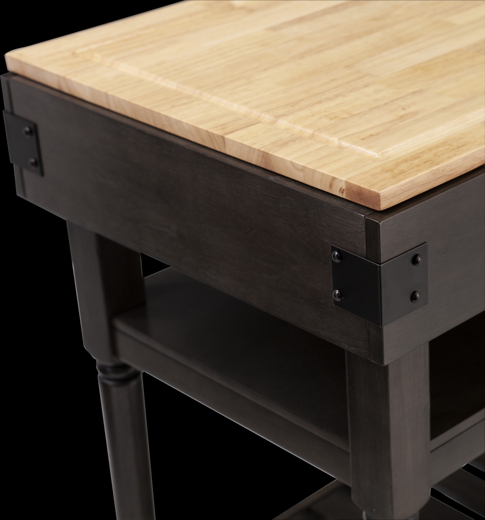 Virginanna Natural Kitchen Island - Thumbnail - Image 4