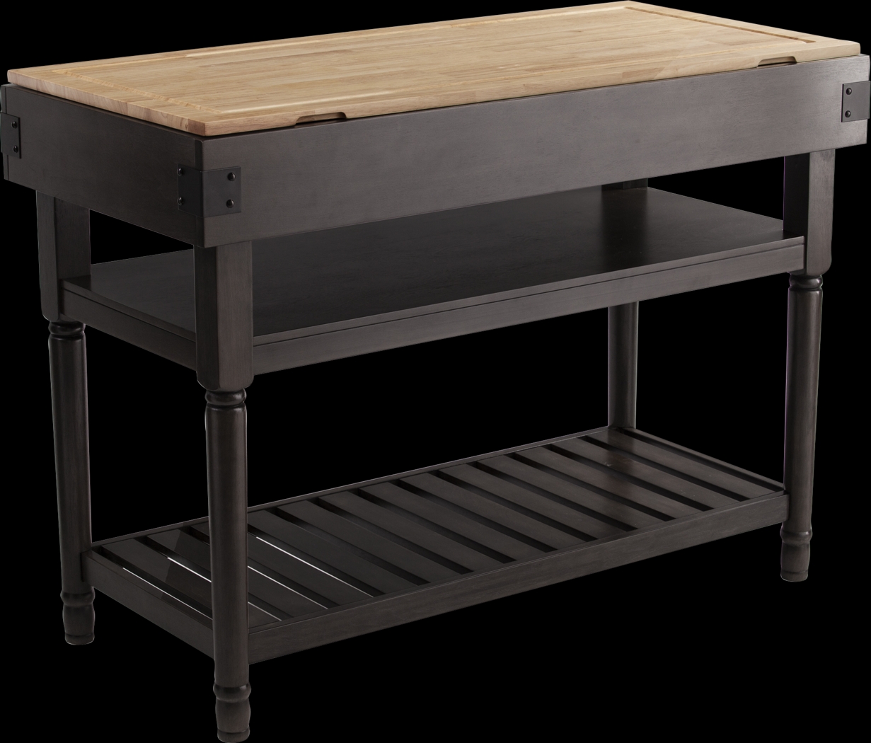 Virginanna Natural Kitchen Island - Thumbnail - Image 1