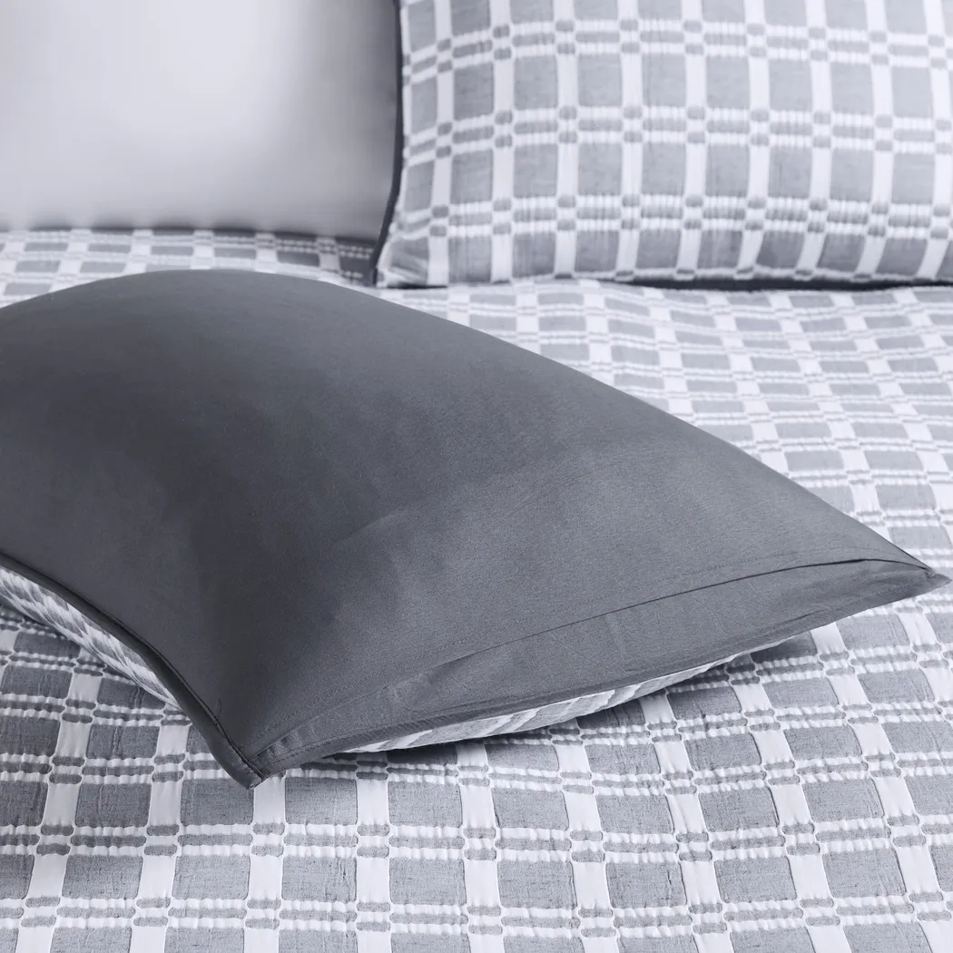 Viriole Gray 3 Pc Full/Queen Coverlet Set - Thumbnail - Image 8